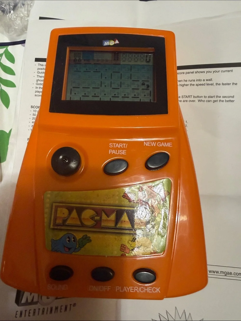 NIB Pac-Man Hand Held Arcade Game